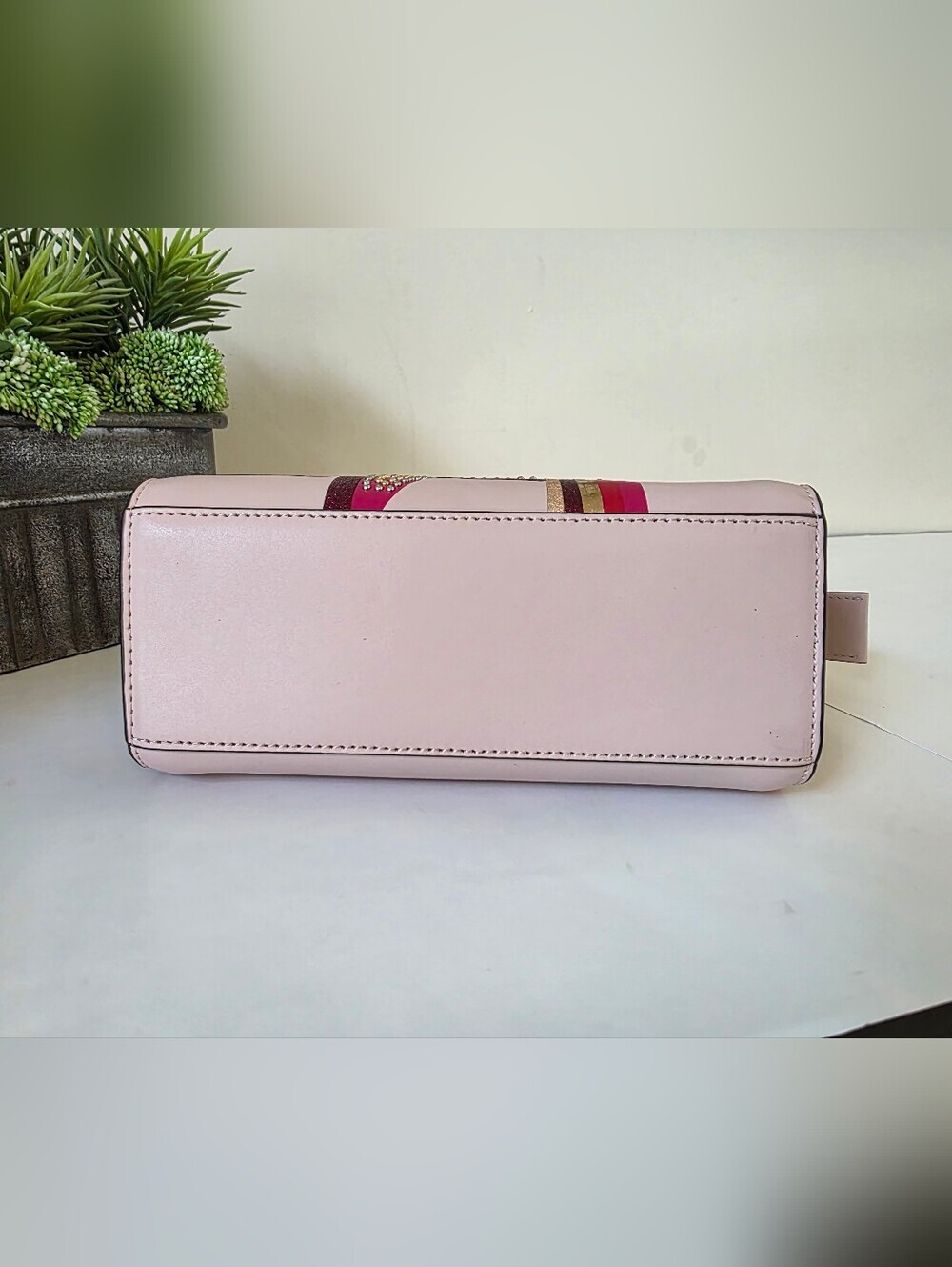 Michael Kors Selma Studded Firework Messenger Crossbody Bag Pink Multi - Picture 11 of 14